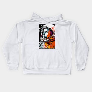 Colorful astronaut illustration Kids Hoodie